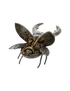 Figurine Décorative Home ESPRIT Gris Multicouleur Coléoptères 22 x 14 x 11 cm 2