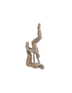 Figurine Décorative Home ESPRIT Beige Yoga 21,4 x 8,8 x 40 cm