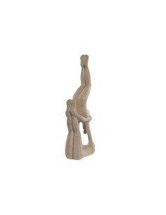 Figurine Décorative Home ESPRIT Beige Yoga 21,4 x 8,8 x 40 cm 2