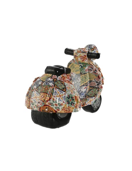 Figurine Décorative Home ESPRIT Multicouleur méditerranéen scooter 14 x 8 x 11 cm (2 Unités)