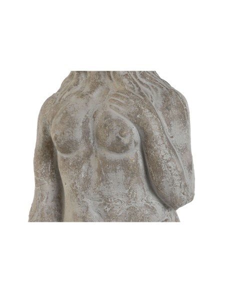 Figurine Décorative Home ESPRIT Gris Femme Romantique Finition vieillie 17 x 17 x 61 cm