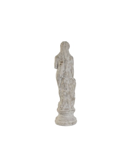 Figurine Décorative Home ESPRIT Gris Femme Romantique Finition vieillie 17 x 17 x 61 cm