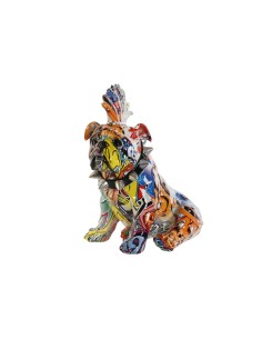 Figurine Décorative Home ESPRIT Multicouleur Chien 17 x 25 x 27 cm