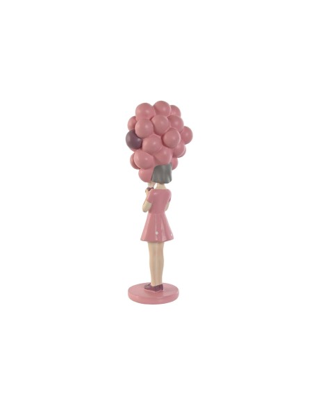 Figurine Décorative Home ESPRIT Rose Mauve chica 11 x 11,7 x 32 cm