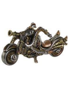 Figurine Décorative Home ESPRIT Gris Multicouleur Moto 30 x 11 x 14 cm
