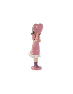 Figurine Décorative Home ESPRIT Rose Mauve chica 10 x 8,5 x 31 cm
