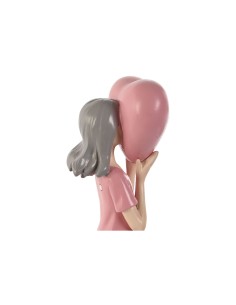 Figurine Décorative Home ESPRIT Rose Mauve chica 10 x 8,5 x 31 cm 2