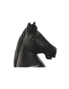 Figurine Décorative Home ESPRIT Noir Cheval 13 x 13 x 33 cm 2