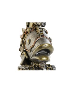 Figurine Décorative Home ESPRIT Gris Multicouleur Poisson 31,5 x 9 x 22 cm 2