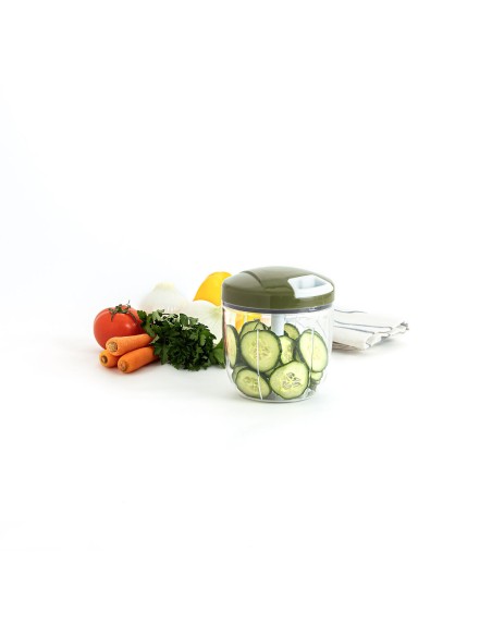 Mini-Hachoir Manuel avec Cordon Quid Naturalia Vert Métal 12,5 x 14 cm Manuel