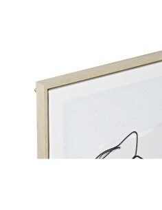 Cadre DKD Home Decor Visage Scandinave 45 x 2,5 x 60 cm (4 Unités) 2