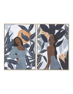 Cadre Home ESPRIT Tropical 63 x 4,5 x 93 cm (2 Unités)