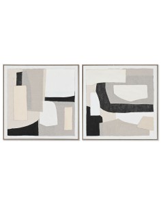 Cadre Home ESPRIT Abstrait Urbaine 82,3 x 4,5 x 82,3 cm (2 Unités)