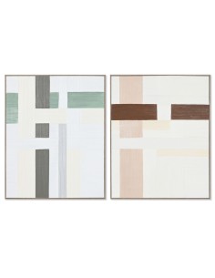 Cadre Home ESPRIT Abstrait Urbaine 82,2 x 4,5 x 102 cm (2 Unités)