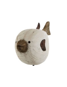 Figurine Décorative Home ESPRIT Blanc Naturel Poisson 24 x 10 x 33 cm 2