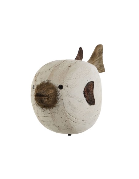 Figurine Décorative Home ESPRIT Blanc Naturel Poisson 24 x 10 x 33 cm