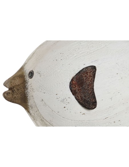 Figurine Décorative Home ESPRIT Blanc Naturel Poisson 24 x 10 x 33 cm