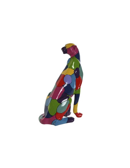 Figurine Décorative Home ESPRIT Multicouleur Panthère 25 x 18 x 41 cm
