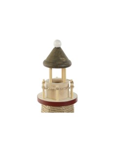 Décoration lumineuse Home ESPRIT Bois Aluminium Phare 20 x 20 x 30,5 cm (2 Unités) 2