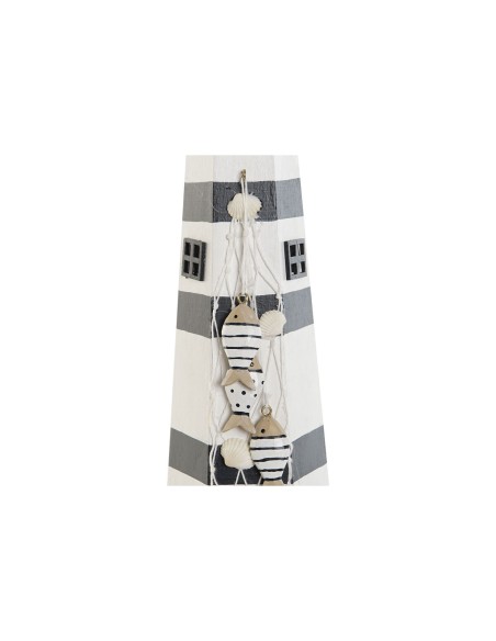 Décoration lumineuse Home ESPRIT Bois Marin Phare 14 x 14 x 40 cm (2 Unités)