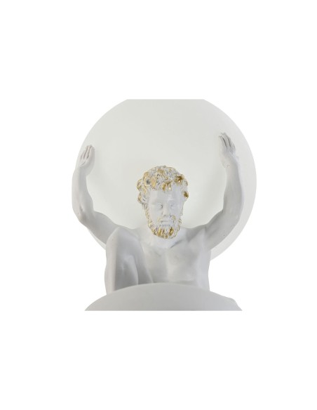 Lampe de bureau Home ESPRIT Blanc Doré Résine Plastique 220 V 14 x 14 x 32 cm