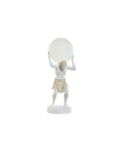 Lampe de bureau Home ESPRIT Blanc Doré Résine Plastique 220 V 18 x 17 x 44 cm