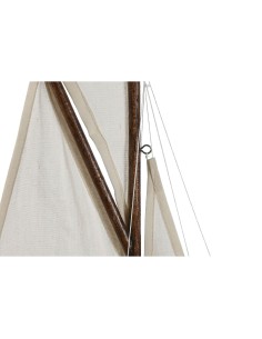 Figurine Décorative Home ESPRIT Blanc Marron méditerranéen 55 x 8 x 70 cm (3 Pièces) 2