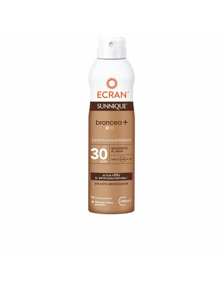 Lait solaire Ecran Sunnique Broncea+ Brume 250 ml Spf 30