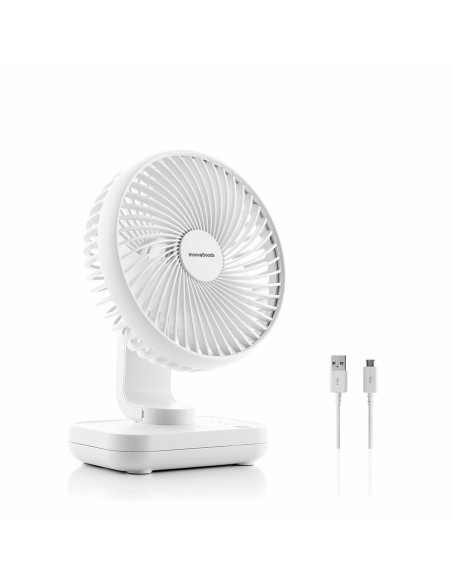 Ventilateur de Bureau Rechargeable Fanrec InnovaGoods Ø5,4'' 3600 mAh / 13,3 W