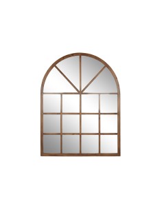 Miroir mural Home ESPRIT Naturel Verre Sapin Miroir Néoclassique Fenêtre 150 x 3,5 x 186 cm