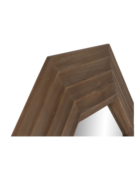 Miroir mural Home ESPRIT Marron Naturel Moderne 119 x 9 x 119 cm