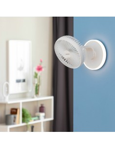 Ventilateur de Bureau Rechargeable avec LED FanLed InnovaGoods Ø6,6'' 4000 mAh 2