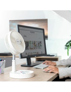 Ventilateur Rechargeable Pliable 3 en 1 Fandle InnovaGoods Ø7,7'' 7200 mAh 2