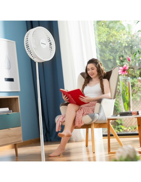 Ventilateur Rechargeable Pliable 3 en 1 Fandle InnovaGoods Ø7,7'' 7200 mAh