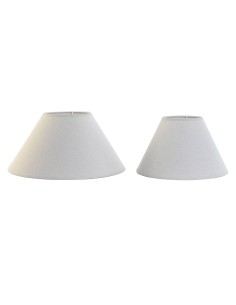 Écran de lampe Home ESPRIT Lin Métal 45 x 45 x 21 cm (2 Unités)