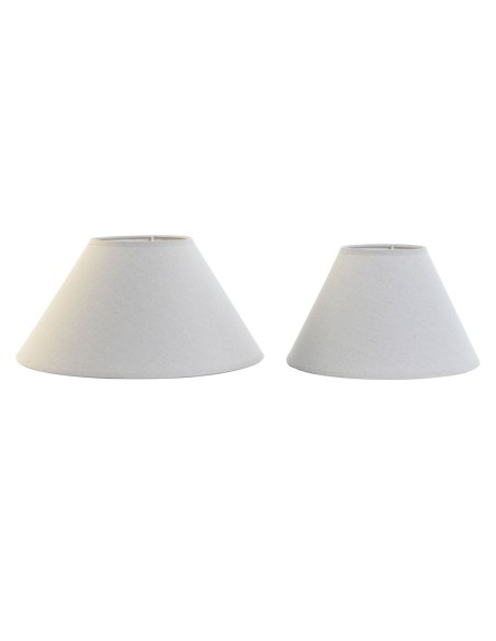 Écran de lampe Home ESPRIT Lin Métal 45 x 45 x 21 cm (2 Unités)