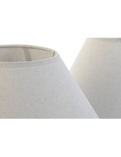 Écran de lampe Home ESPRIT Lin Métal 45 x 45 x 21 cm (2 Unités) 2