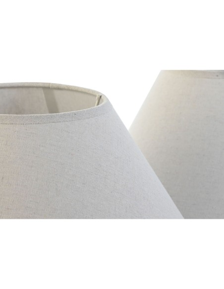 Écran de lampe Home ESPRIT Lin Métal 45 x 45 x 21 cm (2 Unités)