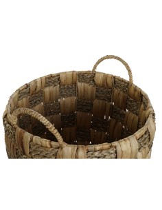 Set de basket Home ESPRIT Naturel Herbier marin Fibre naturelle Boho 43 x 43 x 39 cm (2 Pièces) 2