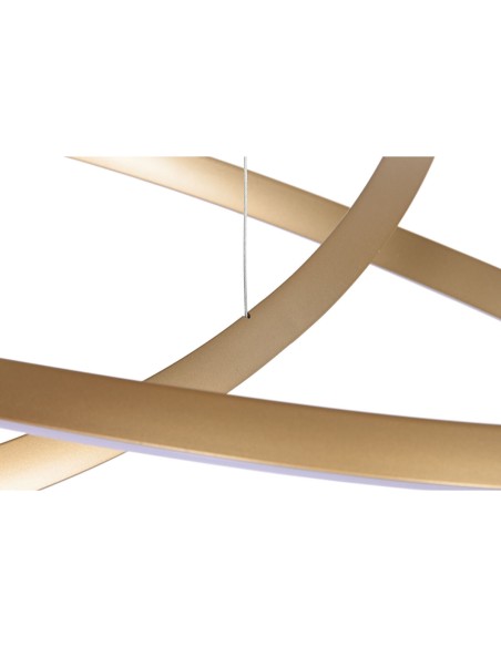 Suspension Home ESPRIT Blanc Doré Silicone Aluminium 55 W 80 x 80 x 20 cm