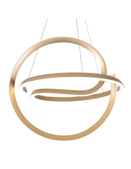 Suspension Home ESPRIT Blanc Doré Silicone Aluminium 55 W 40 x 40 x 42 cm
