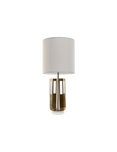 Lampe de bureau Home ESPRIT Blanc Doré Fer 50 W 220 V 35 x 35 x 78 cm