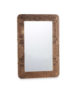 Miroir mural 43 Marron 90 x 60 x 2 cm Rectangulaire