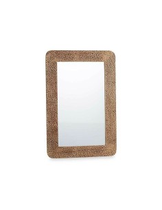 Miroir mural 42 Marron Volets 90 x 60 x 2 cm Rectangulaire