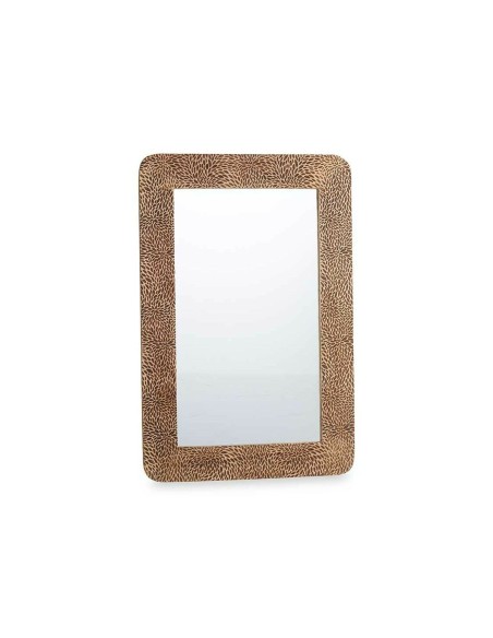 Miroir mural 42 Marron Volets 90 x 60 x 2 cm Rectangulaire