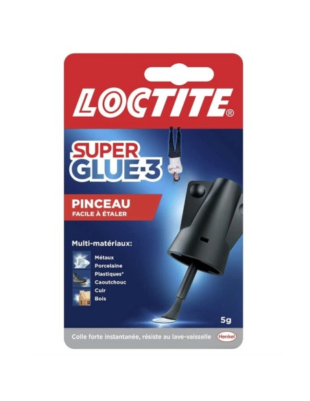 Adhésif instantané Loctite Super Glue-3 5 g (15 Unités)