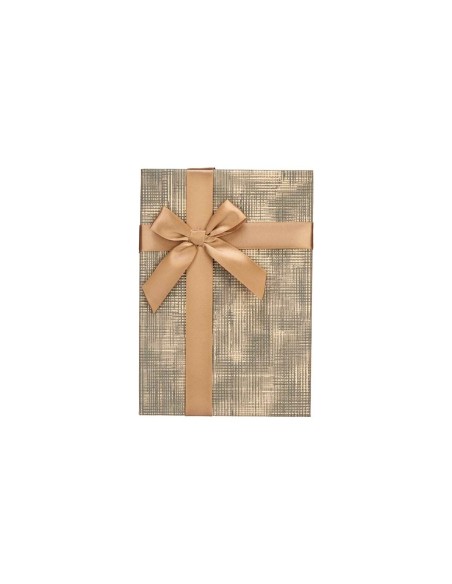 Set de boîtes décoratives Pincello 138 Marron Noir Carton Rayures Lien 3 Pièces