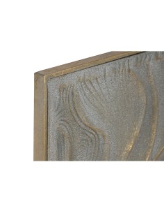 Décoration murale Home ESPRIT Doré Moderne 67,5 x 2,5 x 97 cm (2 Unités) 2
