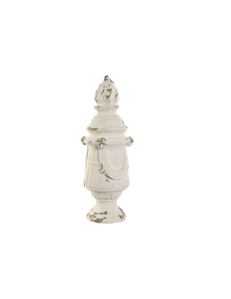 Figurine Décorative Home ESPRIT Blanc Décapé 24 x 24 x 60 cm