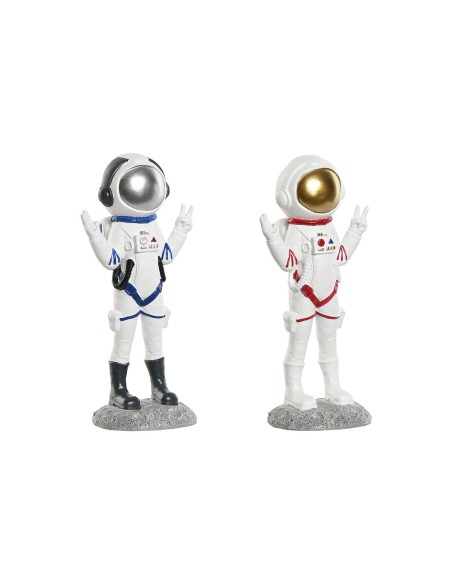 Figurine Décorative Home ESPRIT Bleu Blanc Rouge Femme Astronaute 9 x 7 x 20 cm (2 Unités)